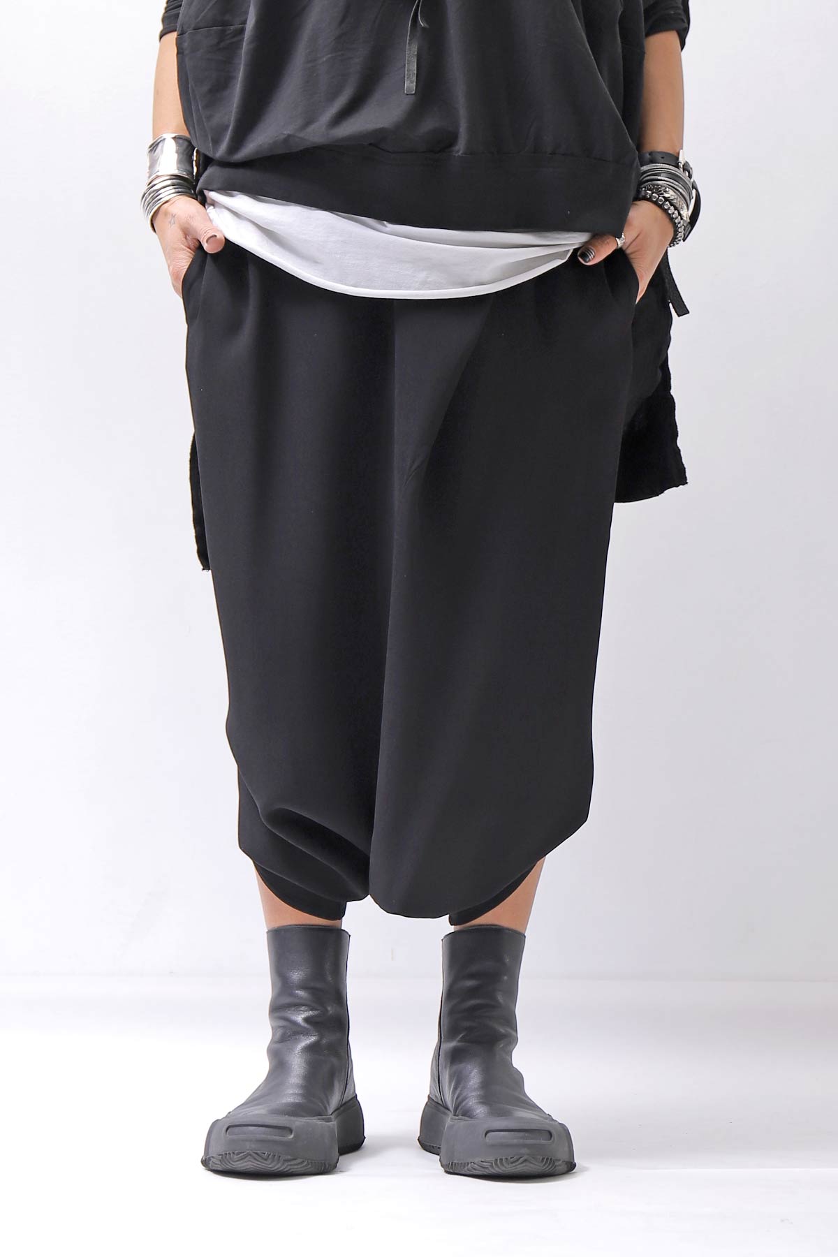 【Primordial is Primitive】 UNISEX BOX PANTS 905CD_BLACK