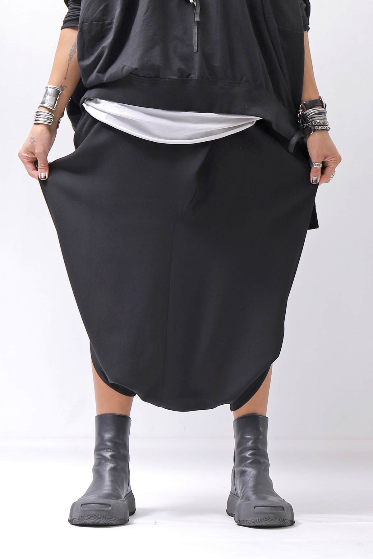 【Primordial is Primitive】 UNISEX BOX PANTS 905CD_BLACK