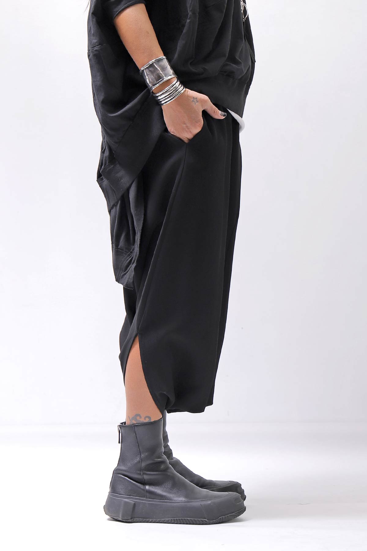 【Primordial is Primitive】 UNISEX BOX PANTS 905CD_BLACK