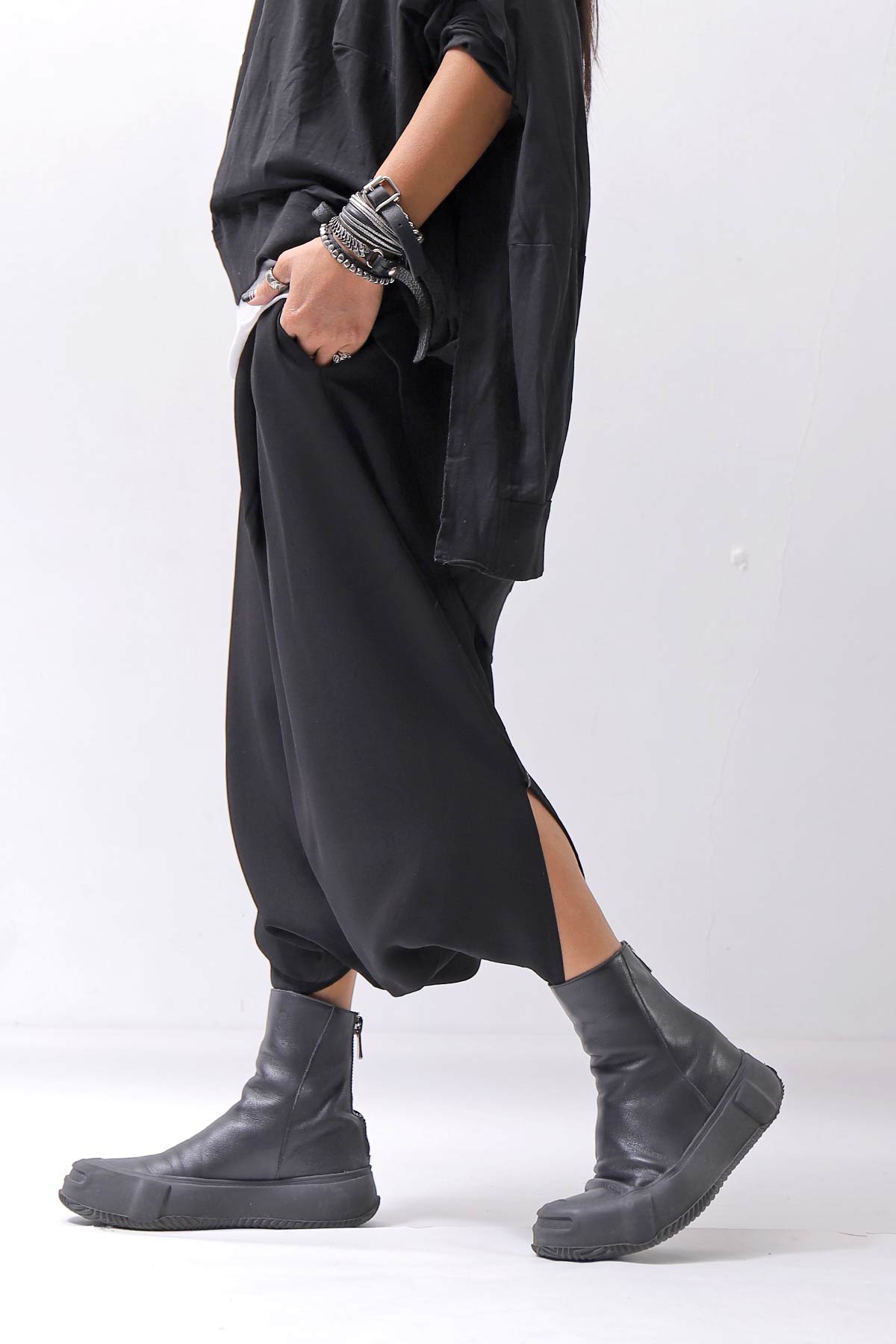 【Primordial is Primitive】 UNISEX BOX PANTS 905CD_BLACK