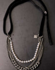 【GOTI】 MIXED CHAIN & PEARL NECKLACE SPECIAL EDITION_CN0304P