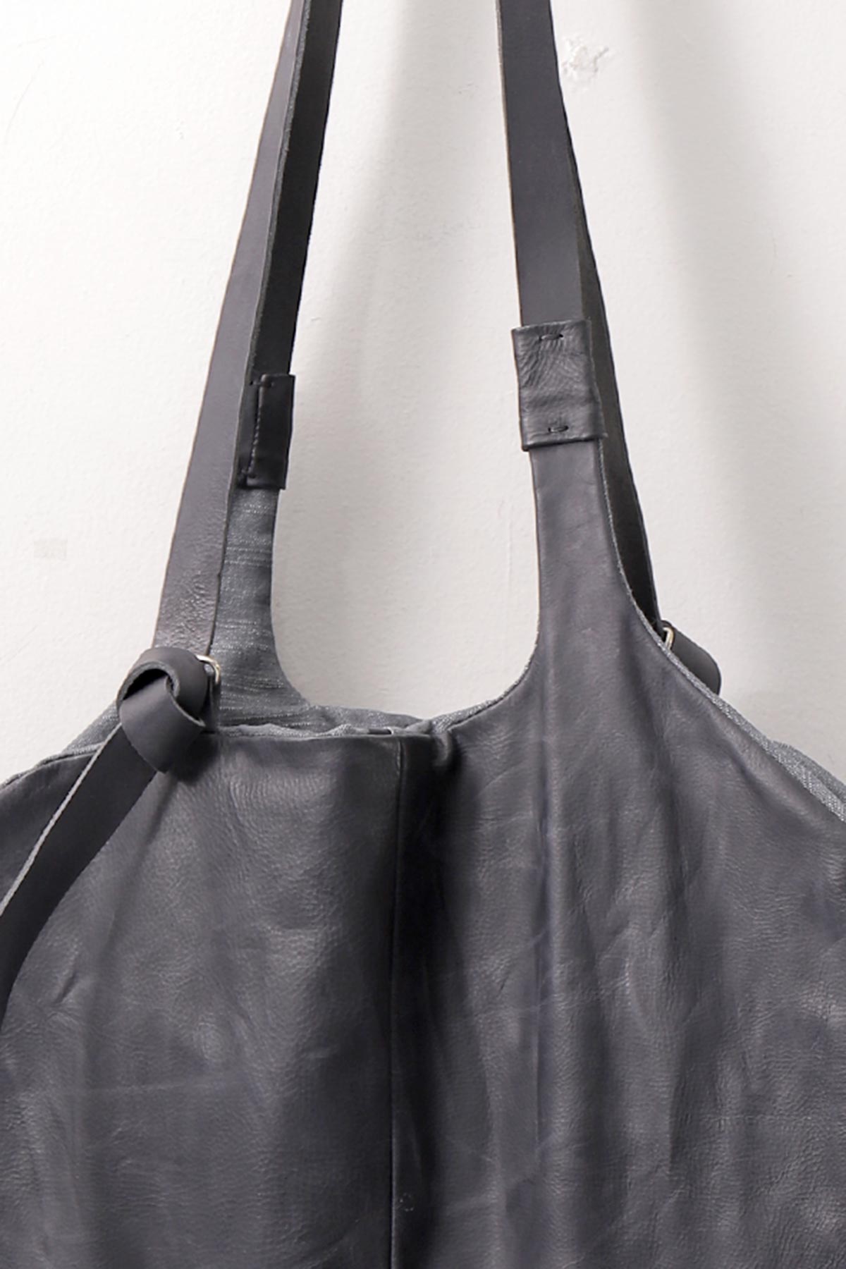 【DANIELE BASTA】 MULTIWAY REVERSIBLE LONG STRAP TOTE BAG_BLACK