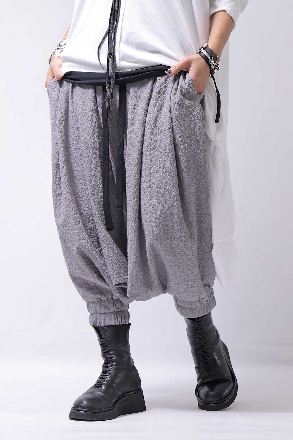 【studio b3】 UNISEX WIDE SARROUEL RIB PANTS LNB1224/M