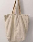 【DANIELE BASTA】 SHAGGY SILK & LEATHER TOTE BAG_BUTTER