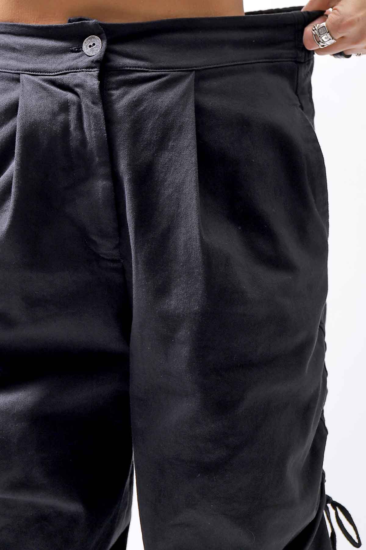 【sanctamuerte】 UNISEX SIDE STRING CODE PANTS 319/MM_BLACK