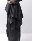 【sanctamuerte】 BACK DETACHABLE ASYMMETRY COTTON JACKET_BLACK