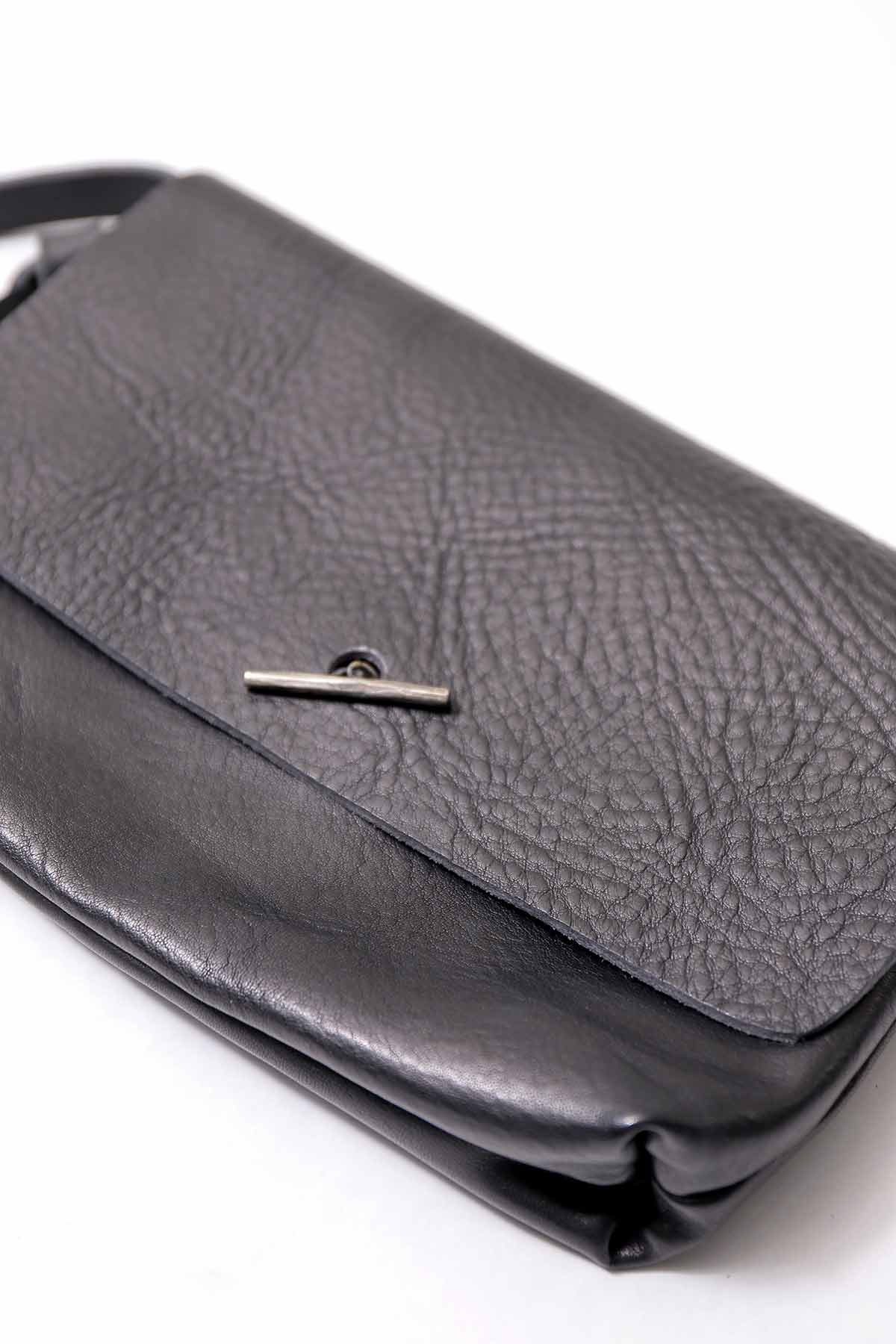 【DANIELE BASTA】 FLAP WALLET POUCH_BLACK