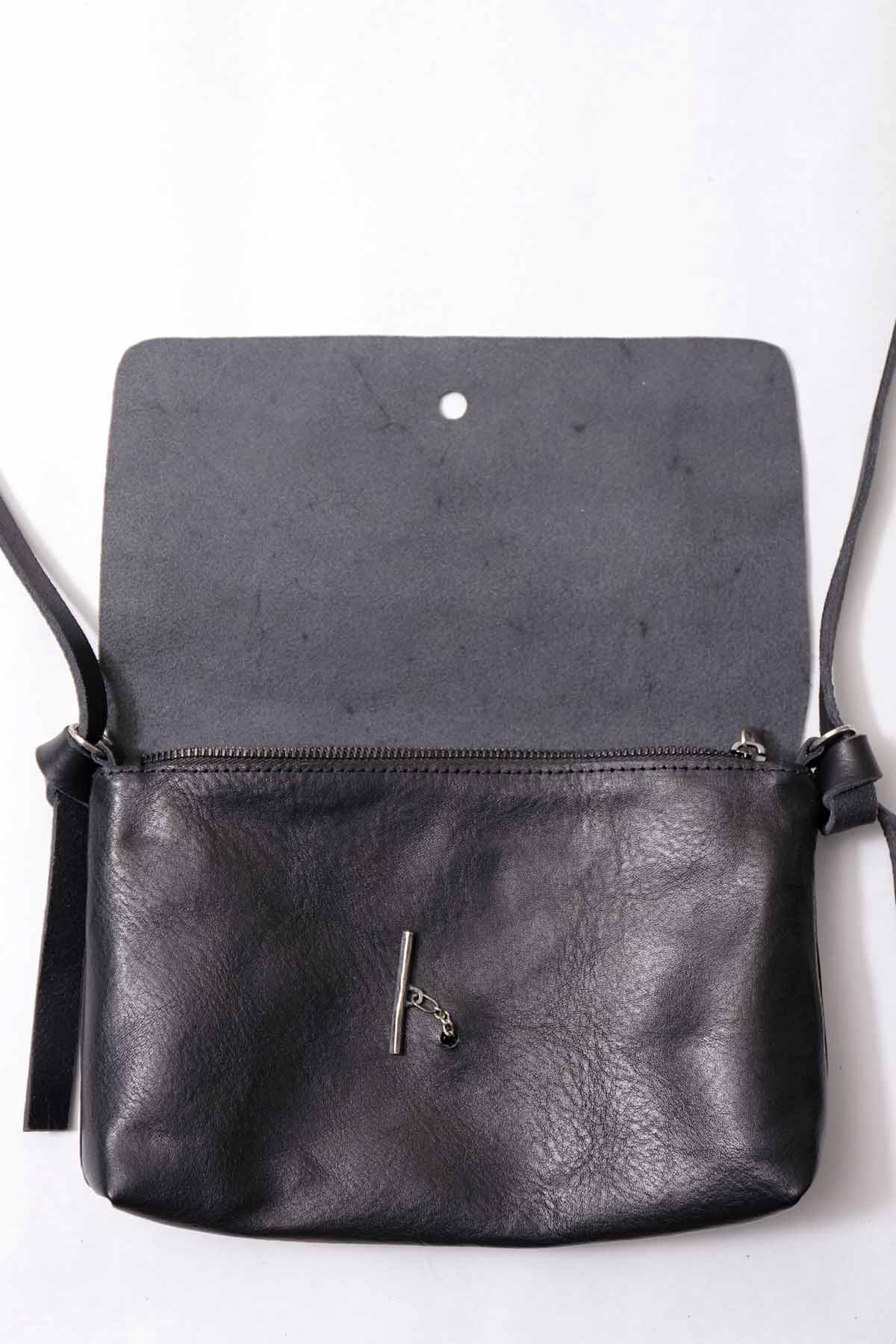 【DANIELE BASTA】 FLAP WALLET POUCH_BLACK