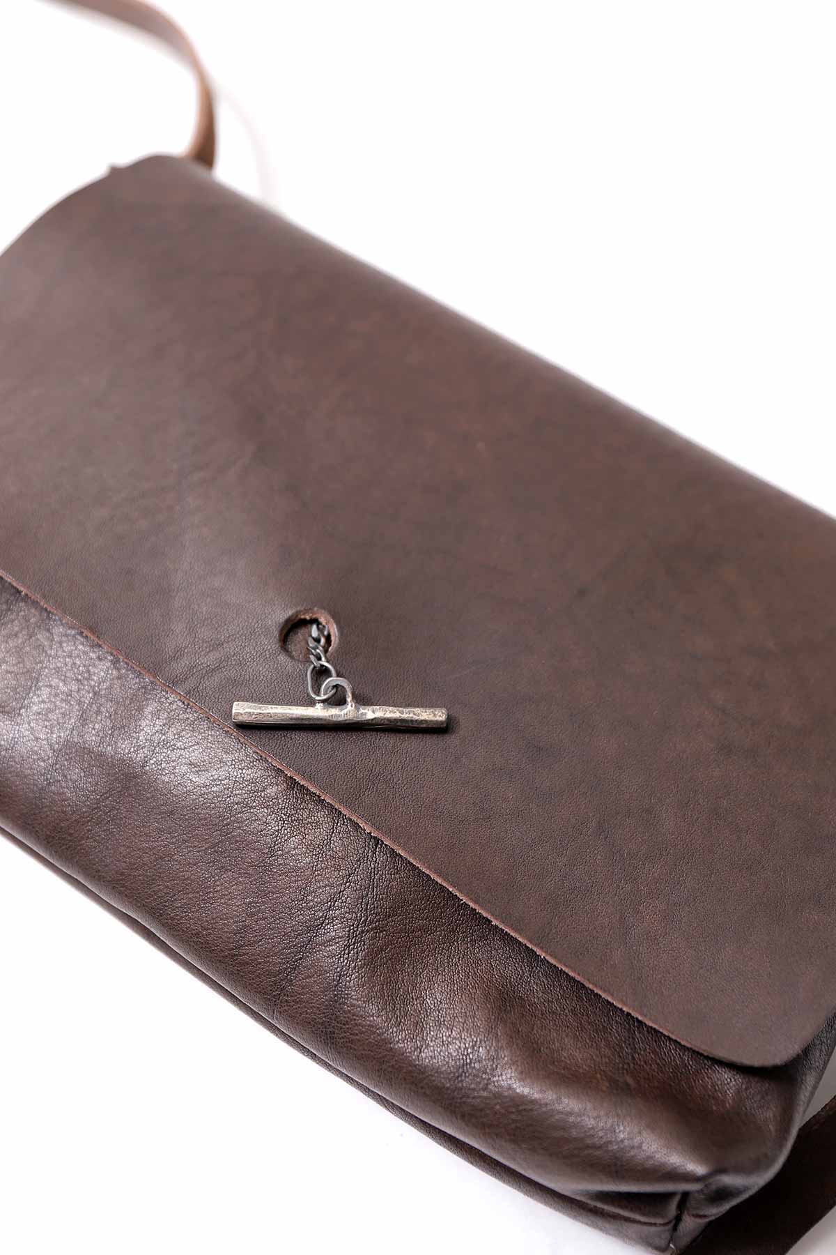 【DANIELE BASTA】 FLAP WALLET POUCH_CHOCOLATE