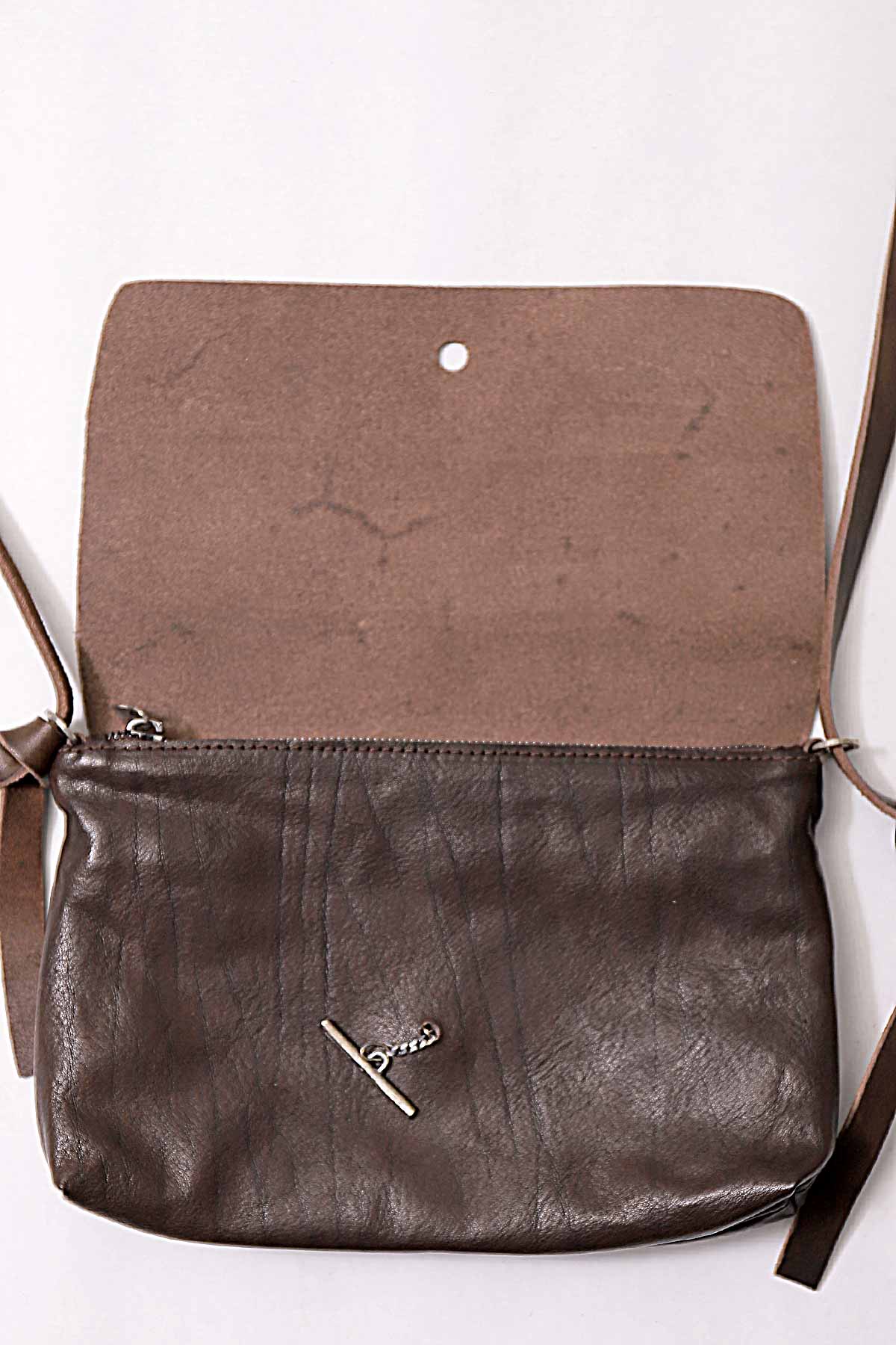 【DANIELE BASTA】 FLAP WALLET POUCH_CHOCOLATE