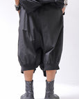 【RUNDHOLZ】 UNISEX FRONT FLAP COTTON RIB PANTS 253 0135_BLACK