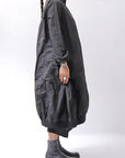 【RUNDHOLZ】 UNISEX COTTON RIB SHIRT CARDIGAN 253 0933_BLACK