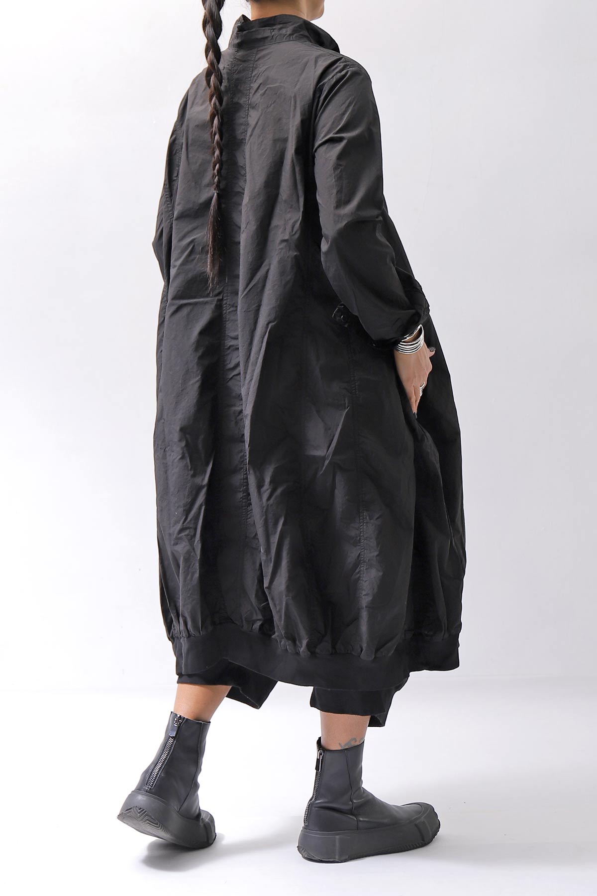 【RUNDHOLZ】 UNISEX COTTON RIB SHIRT CARDIGAN 253 0933_BLACK