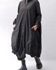 【RUNDHOLZ】 UNISEX COTTON RIB SHIRT CARDIGAN 253 0933_BLACK