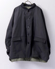 【bajra】 UNISEX REVERSIBLE BOMBER JACKET 148QJ01_BLACK/KHAKI