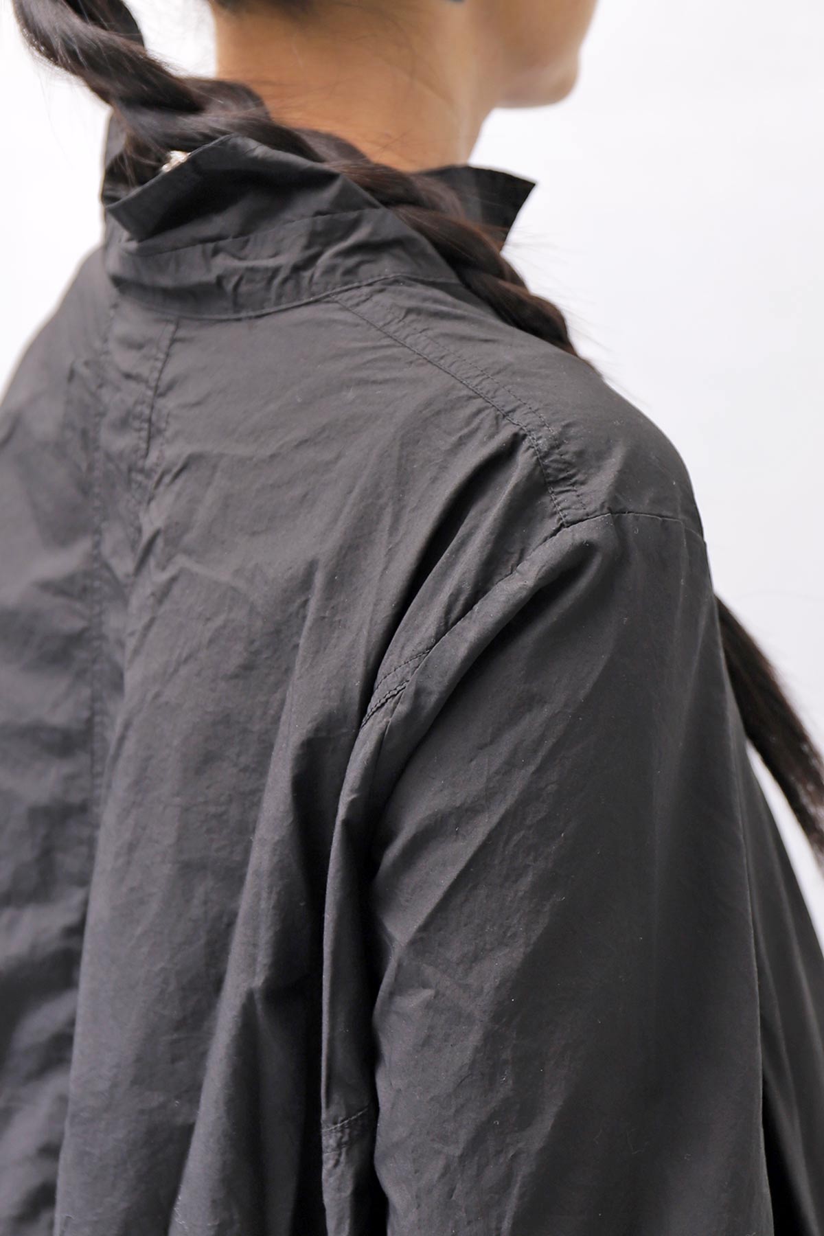 【RUNDHOLZ】 UNISEX COTTON RIB SHIRT CARDIGAN 253 0933_BLACK