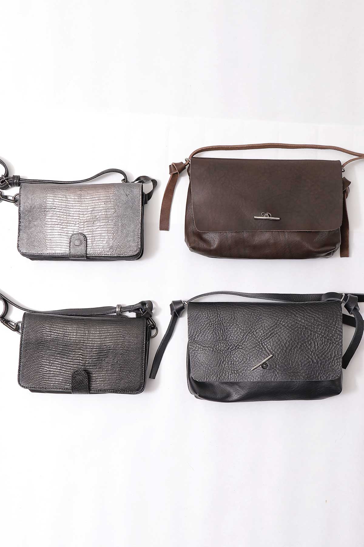 【DANIELE BASTA】 FLAP WALLET POUCH_CHOCOLATE