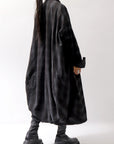 【bajra】 UNISEX BACK DRAPE SHIRT COAT 155QB01_BLACK