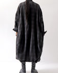 【bajra】 UNISEX BACK DRAPE SHIRT COAT 155QB01_BLACK