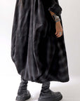 【bajra】 UNISEX BACK DRAPE SHIRT COAT 155QB01_BLACK