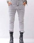 【thom/krom】 UNISEX SKINNY STRETCH DENIM PANTS WT79_BLEACH GREY(LIGHT GREY)