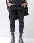 【thom/krom】 UNISEX SKINNY STRETCH DENIM PANTS WT79_BLACK