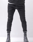 【thom/krom】 UNISEX SKINNY STRETCH DENIM PANTS WT79_BLACK