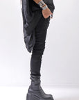 【thom/krom】 UNISEX SKINNY STRETCH DENIM PANTS WT79_BLACK