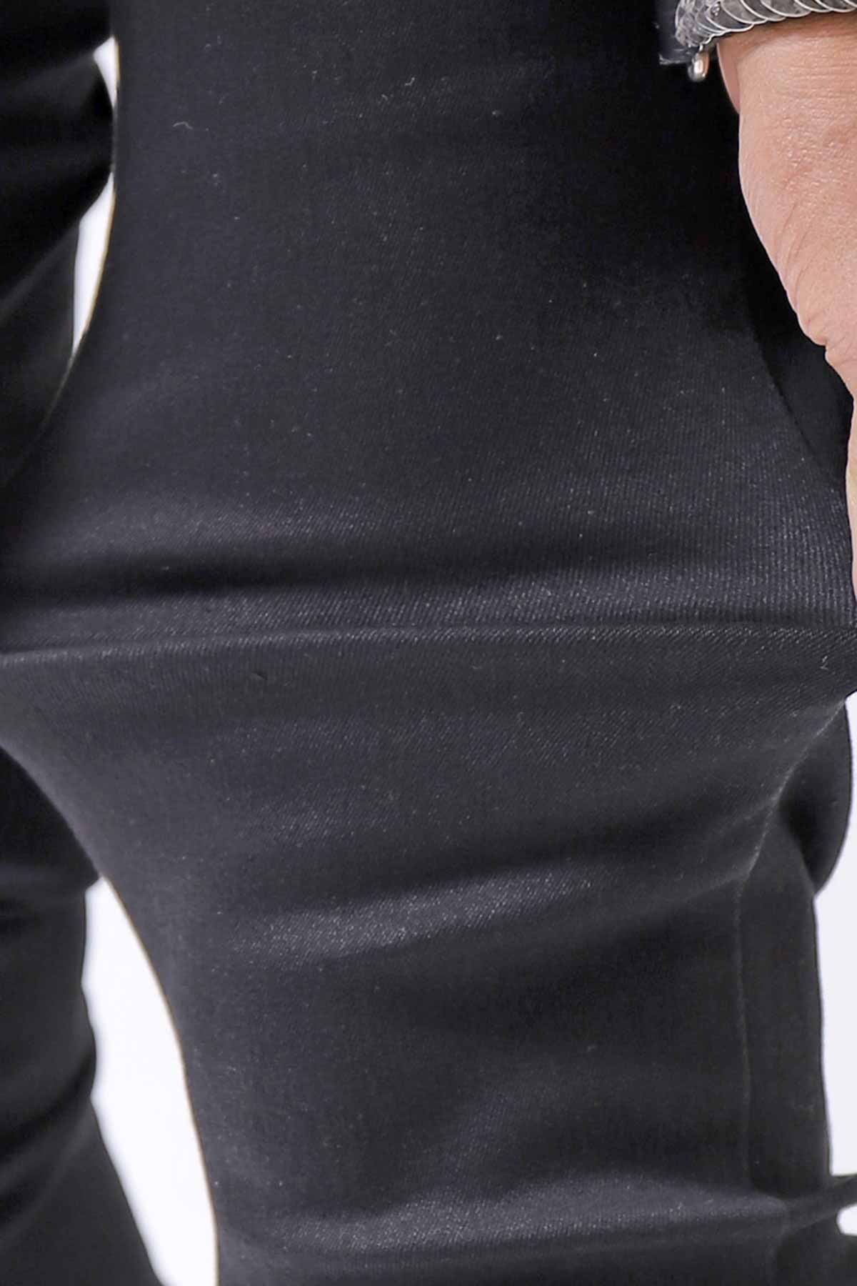 【thom/krom】 UNISEX SKINNY STRETCH DENIM PANTS WT79_BLACK