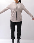【thom/krom】 UNISEX SKIN COTTON DOUBLE LAYERED TOPS MTS922_STONE