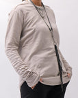 【thom/krom】 UNISEX SKIN COTTON DOUBLE LAYERED TOPS MTS922_STONE