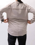 【thom/krom】 UNISEX SKIN COTTON DOUBLE LAYERED TOPS MTS922_STONE