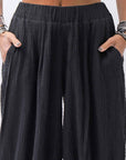 【studio b3】 UNISEX EMBOSSED MOROCCAN PANTS RBB1945_BLACK