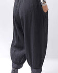 【studio b3】 UNISEX EMBOSSED MOROCCAN PANTS RBB1945_BLACK