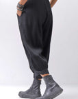 【studio b3】 UNISEX EMBOSSED MOROCCAN PANTS RBB1945_BLACK