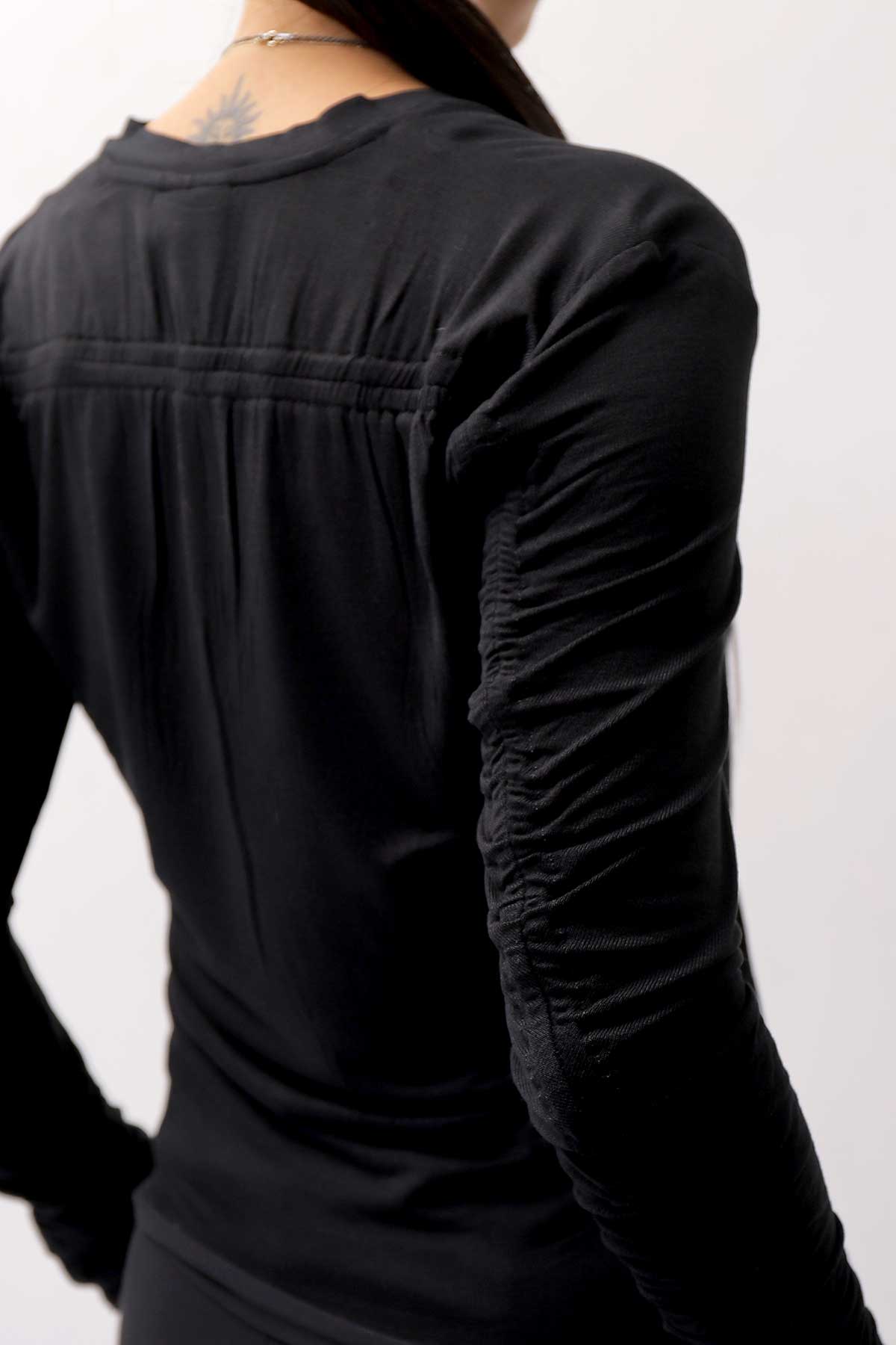 【thom/krom】 VISCOSE STRETCH SLIM FIT TOPS WTS557_BLACK