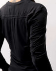 【thom/krom】 VISCOSE STRETCH SLIM FIT TOPS WTS557_BLACK