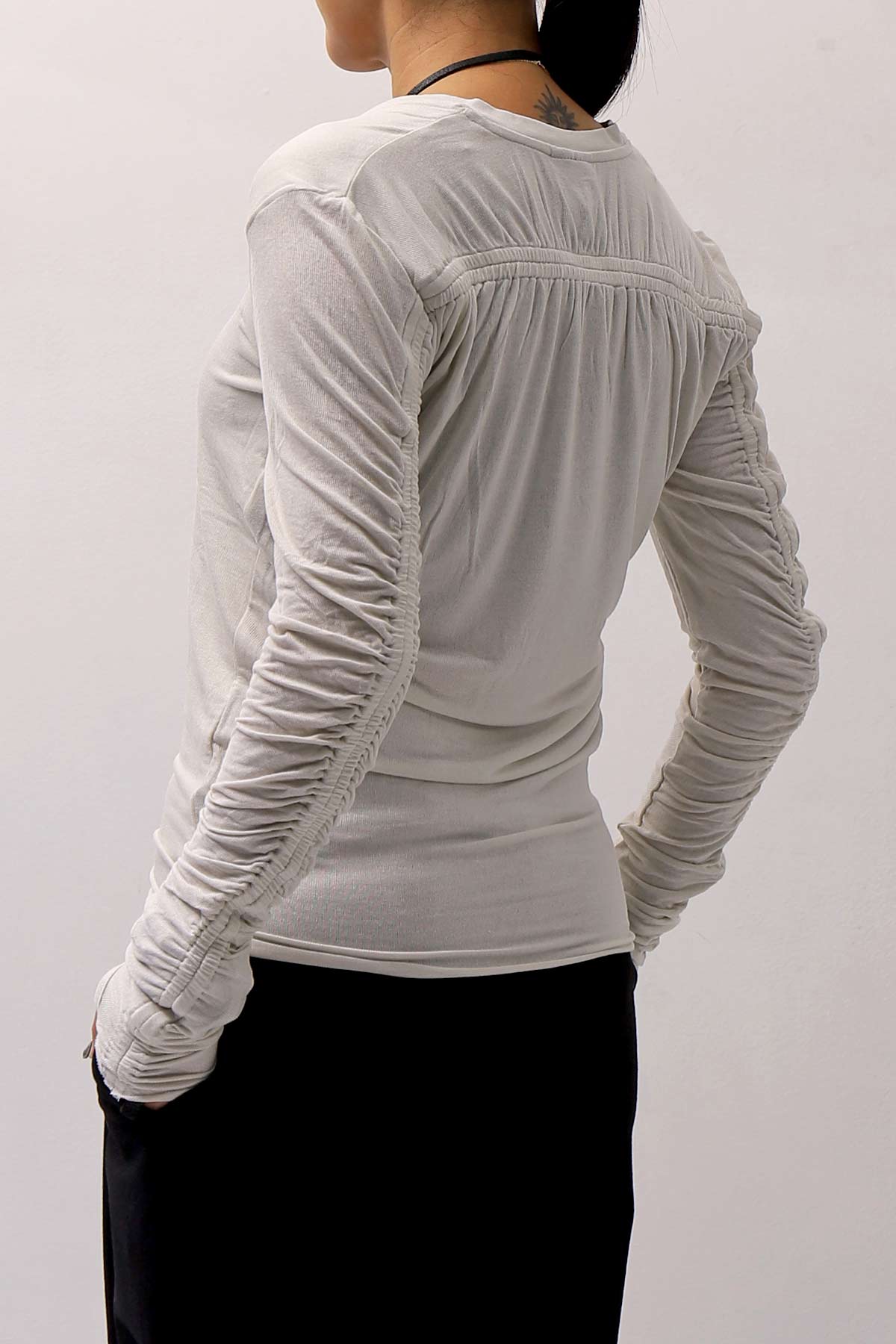 【thom/krom】 VISCOSE STRETCH SLIM FIT TOPS WTS557_DUNE