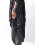 【RUNDHOLZ】 2WAY HOLE ASYMMETRY DRAPE LONG TOP DRESS 252 0937_BLACK