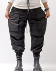 【thom/krom】 UNISEX COTTON CARGO RIB PANTS MP7_BLACK