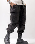 【thom/krom】 UNISEX COTTON CARGO RIB PANTS MP7_BLACK