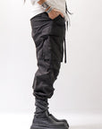 【thom/krom】 UNISEX COTTON CARGO RIB PANTS MP7_BLACK