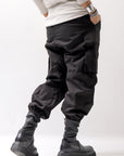 【thom/krom】 UNISEX COTTON CARGO RIB PANTS MP7_BLACK