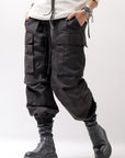 【thom/krom】 UNISEX COTTON CARGO RIB PANTS MP7_BLACK