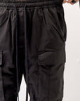 【thom/krom】 UNISEX COTTON CARGO RIB PANTS MP7_BLACK