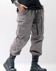 【thom/krom】 UNISEX COTTON CARGO RIB PANTS MP7_ROCK