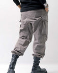 【thom/krom】 UNISEX COTTON CARGO RIB PANTS MP7_ROCK