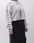 【thom/krom】 LIGHT SWEAT SHORT TOP WS496_SPRAY GREY