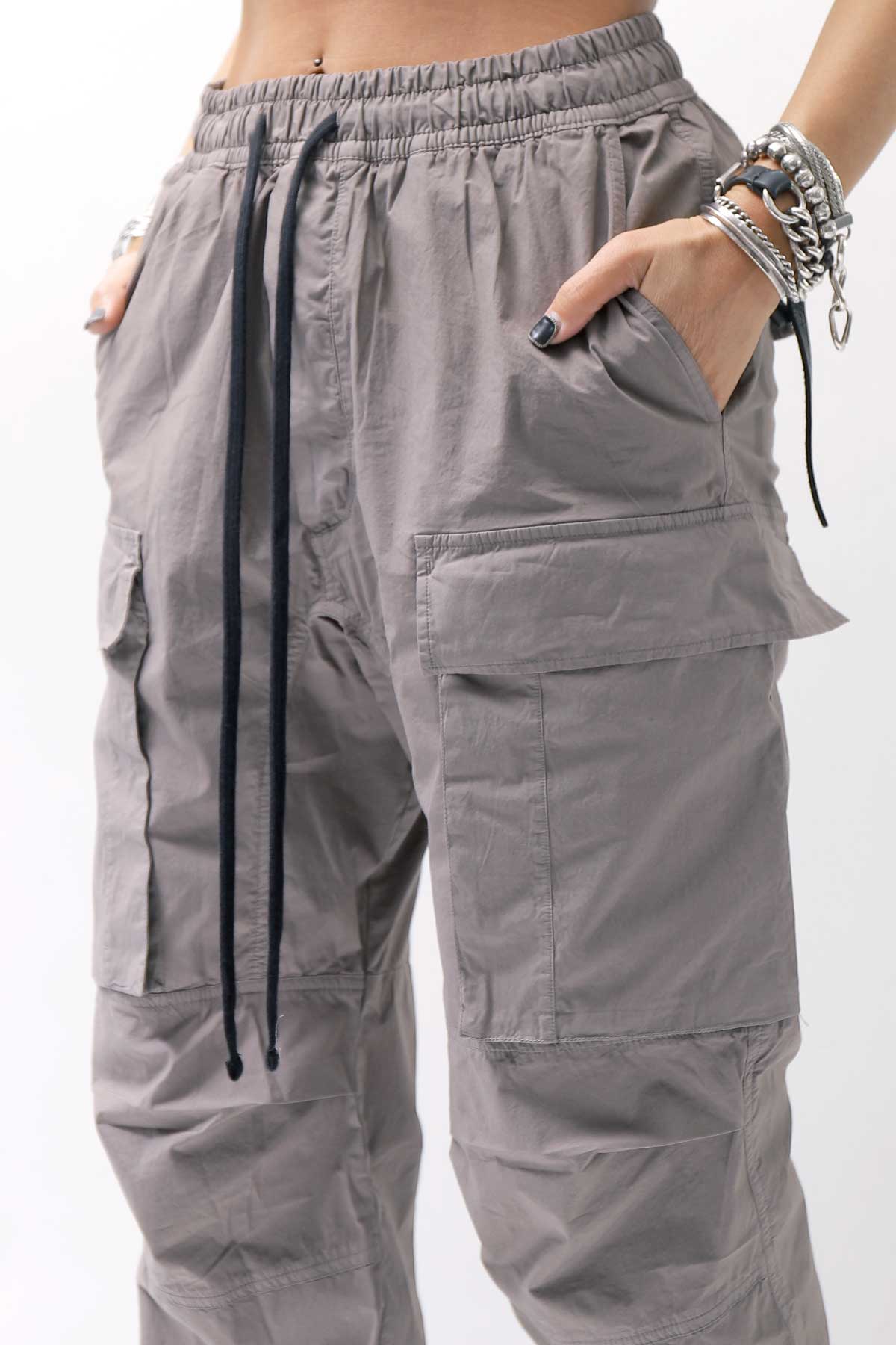 【thom/krom】 UNISEX COTTON CARGO RIB PANTS MP7_ROCK