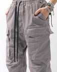 【thom/krom】 UNISEX COTTON CARGO RIB PANTS MP7_ROCK